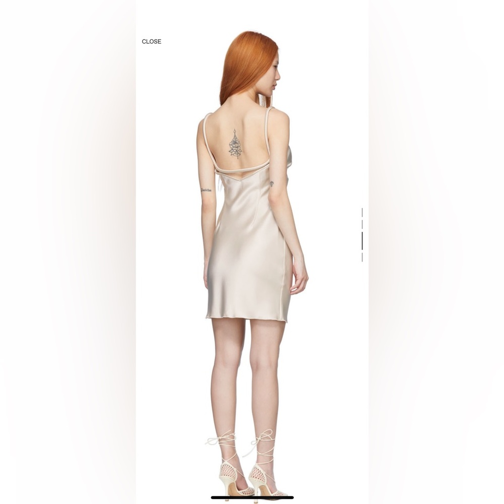 Nanushka malia satin cowl neck mini dress xxs - Picture 14 of 16